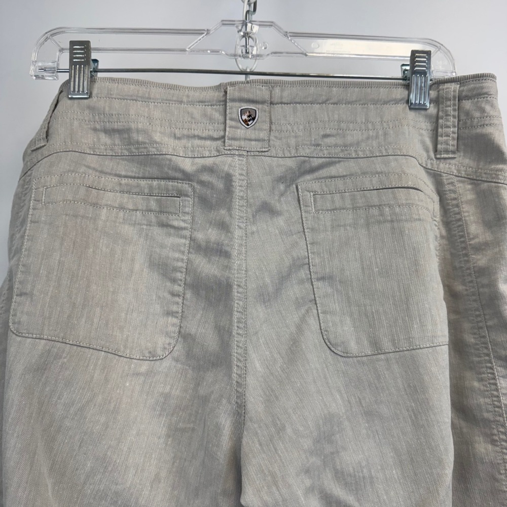Kuhl Splash Roll-Up Pants Womens 8 Short Gray Herringbone Outdoor Hiking 6272 - Picture 14 of 15